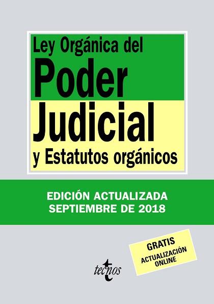 LEY ORGÁNICA DEL PODER JUDICIAL | 9788430975105 | EDITORIAL TECNOS