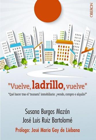 VUELVE LADRILLO VUELVE | 9788441536845 | BURGOS MAZÓN, SUSANA/RUIZ BARTOLOMÉ, JOSÉ LUIS | Llibreria L'Illa - Llibreria Online de Mollet - Comprar llibres online