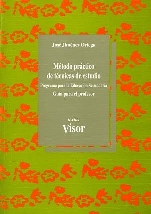 METODO PRACTICO DE TECNICAS DE ESTUDIO.PROFESOR | 9788477745037 | JIMENEZ ORTEGA, JOSE | Llibreria L'Illa - Llibreria Online de Mollet - Comprar llibres online