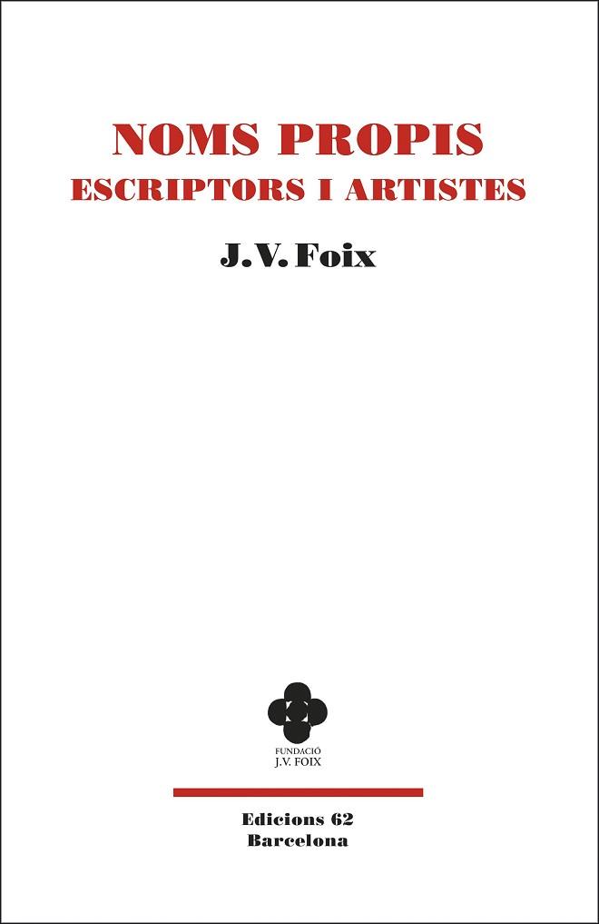 NOMS PROPIS ESCRIPTORS I ARTISTES | 9788429778229 | FOIX I MAS, J. V.