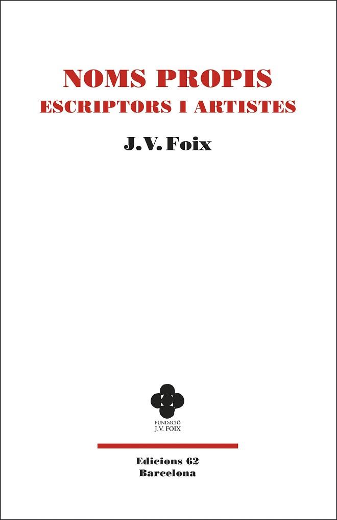 NOMS PROPIS ESCRIPTORS I ARTISTES | 9788429778229 | FOIX I MAS, J. V.