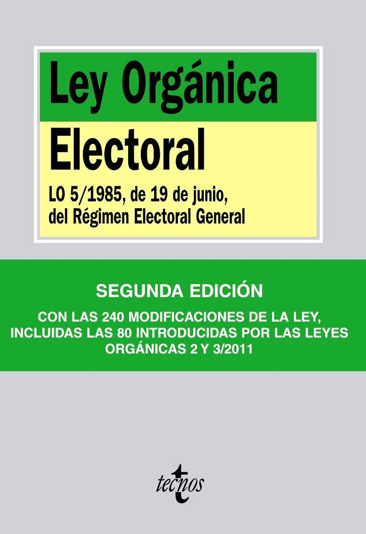 LEY ORGÁNICA ELECTORAL | 9788430952298
