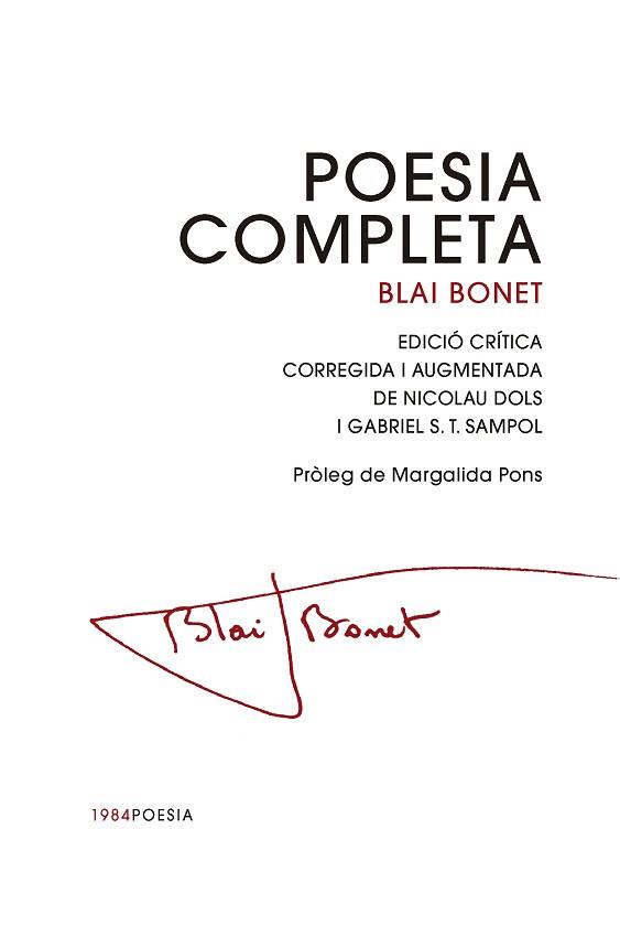 POESIA COMPLETA | 9791387757144 | BONET, BLAI | Llibreria L'Illa - Llibreria Online de Mollet - Comprar llibres online