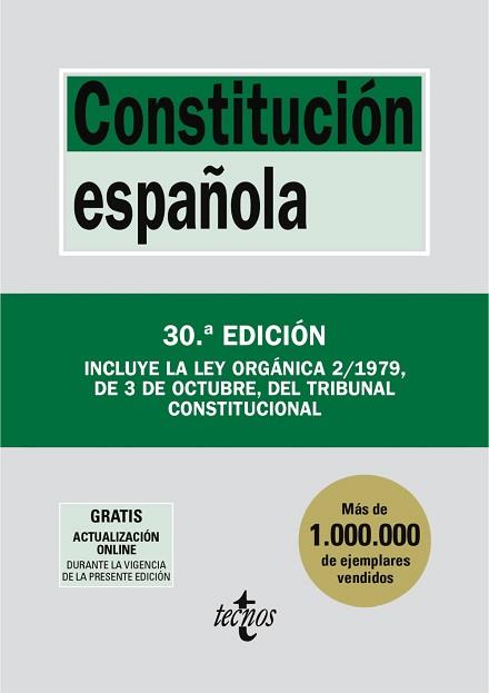 CONSTITUCIÓN ESPAÑOLA | 9788430994403 | EDITORIAL TECNOS | Llibreria L'Illa - Llibreria Online de Mollet - Comprar llibres online