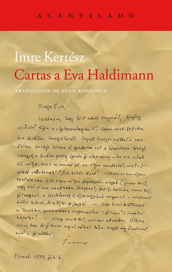 CARTAS A EVA HALDIMANN | 9788415277910 | KERTESZ, IMRE | Llibreria L'Illa - Llibreria Online de Mollet - Comprar llibres online