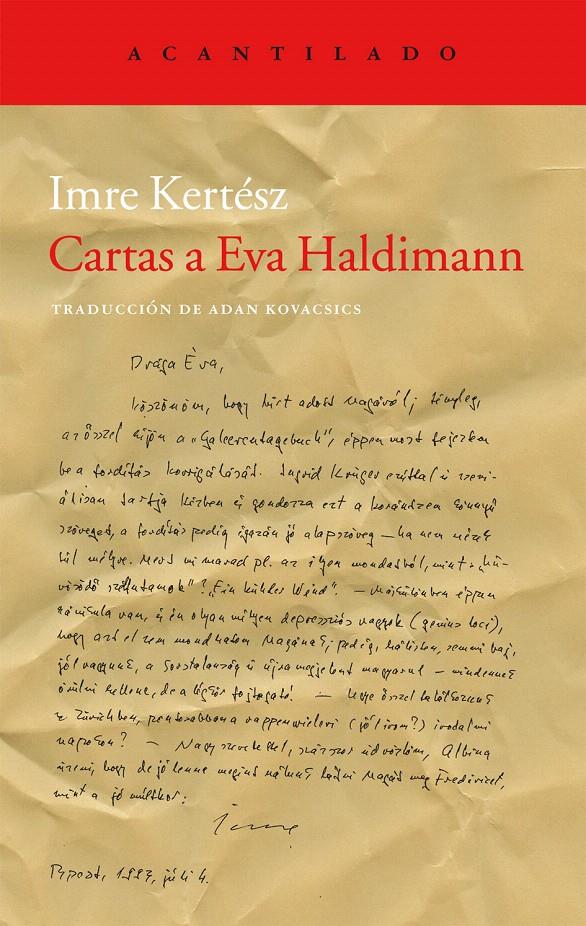 CARTAS A EVA HALDIMANN | 9788415277910 | KERTESZ, IMRE