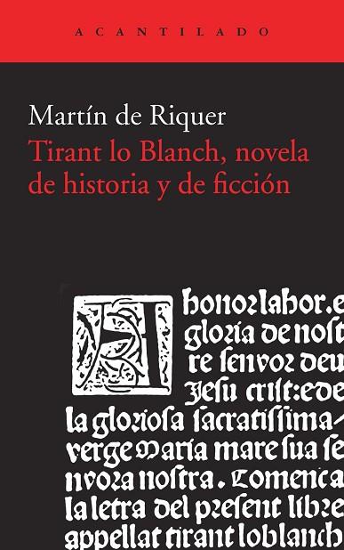 TIRANT LO BLANCH NOVELA DE HISTORIA Y DE FICCIÓN | 9788415689867 | DE RIQUER MORERA, MARTÍ | Llibreria L'Illa - Llibreria Online de Mollet - Comprar llibres online