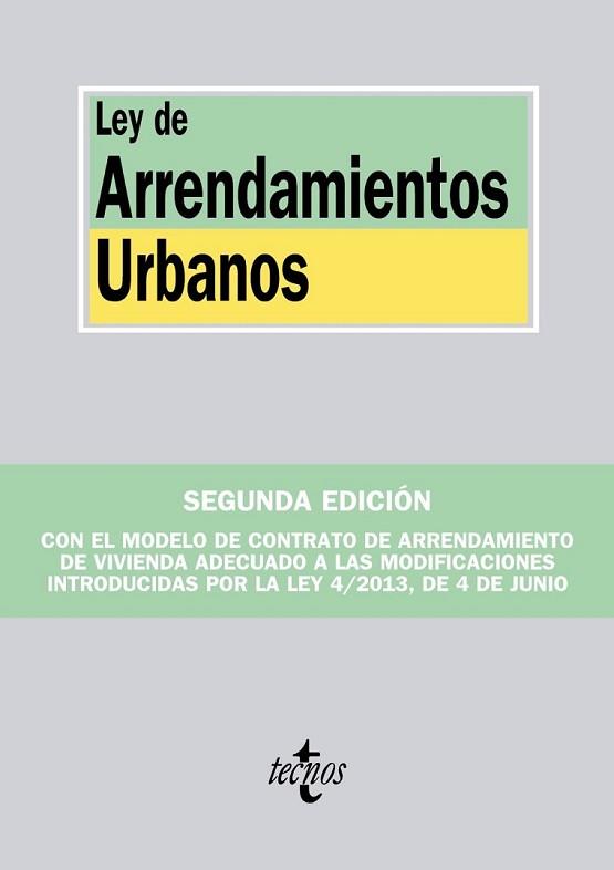 LEY DE ARRENDAMIENTOS URBANOS | 9788430963560 | EDITORIAL TECNOS