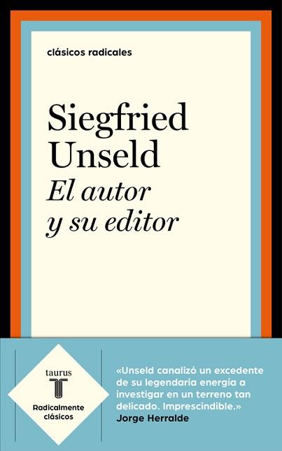 AUTOR Y SU EDITOR, EL | 9788430619719 | UNSELD, SIEGFRIED | Llibreria L'Illa - Llibreria Online de Mollet - Comprar llibres online