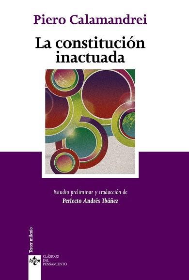 CONSTITUCIÓN INACTUADA, LA | 9788430957347 | CALAMANDREI, PIERO | Llibreria L'Illa - Llibreria Online de Mollet - Comprar llibres online