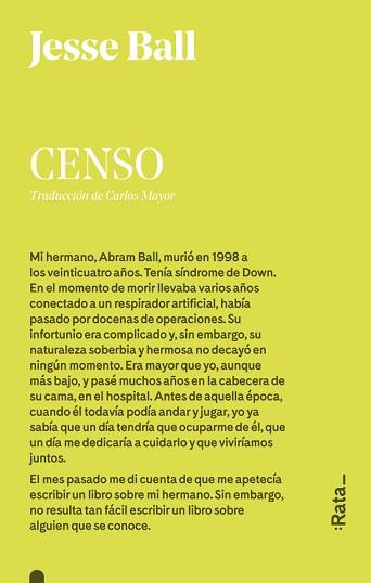 CENSO | 9788416738304 | JESSE/BALL | Llibreria L'Illa - Llibreria Online de Mollet - Comprar llibres online