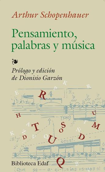PENSAMIENTO, PALABRAS Y MUSICA | 9788441404205 | SCHOPENHAUER, ARTHUR | Llibreria L'Illa - Llibreria Online de Mollet - Comprar llibres online