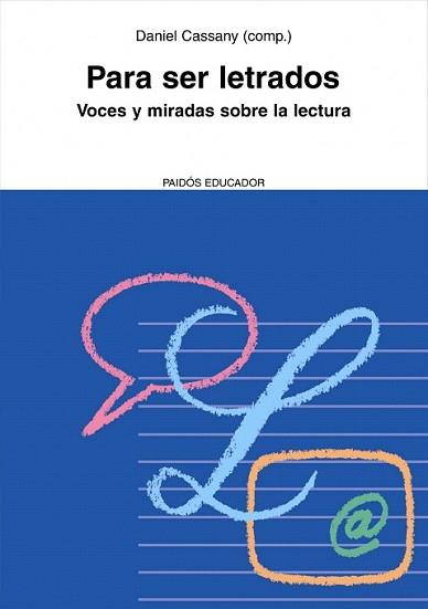 PARA SER LETRADOS | 9788449322570 | CASSANY, DANIEL