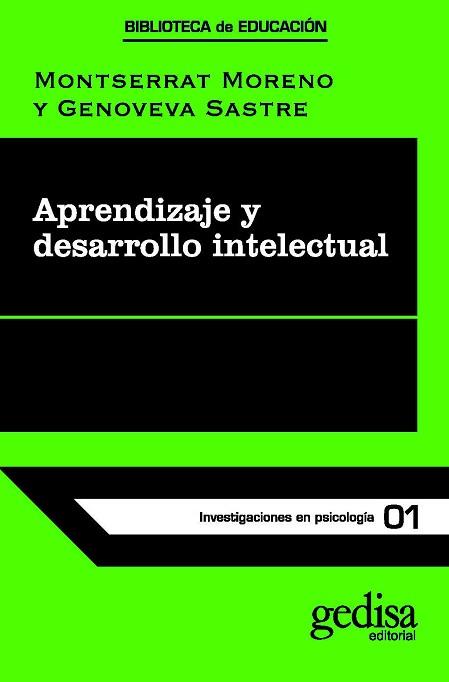 APRENDIZAJE Y DESARROLLO INTELECTUAL | 9788474320923 | MORENO, M. | Llibreria L'Illa - Llibreria Online de Mollet - Comprar llibres online