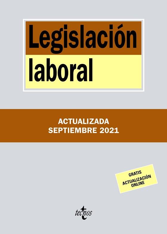 LEGISLACIÓN LABORAL | 9788430982851 | EDITORIAL TECNOS | Llibreria L'Illa - Llibreria Online de Mollet - Comprar llibres online