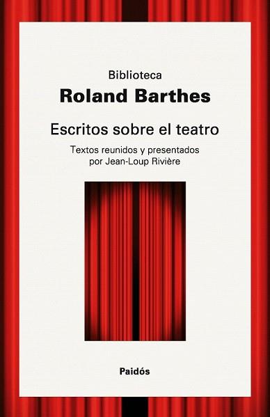 ESCRITOS SOBRE TEATRO | 9788449322891 | BARTHES, ROLAND