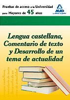 LENGUA CASTELLANA, COMENTARIO TEXTO Y DESARROLLO TEMA ACTUAL | 9788467637243 | AA.VV.
