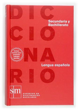 DICCIONARIO LENGUA ESPAÑOLA SECUNDARIA Y BACHILLERATO | 9788467508307