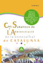 COS SUBALTERN DE L'ADMINISTRACIÓ DE LA GENERALITAT. TEMARI | 9788467603101 | EDITORIAL MAD/MARTOS NAVARRO, FERNANDO/LLEDOS MONSO, ELENA/ROIG CAÑADAS, ELIZABETH/MOLADA LOPEZ, DOL