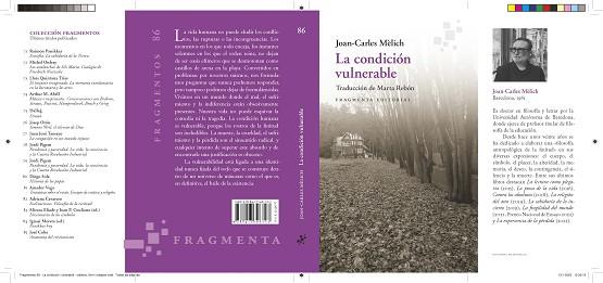 CONDICIÓN VULNERABLE, LA | 9788417796723 | MÈLICH, JOAN-CARLES