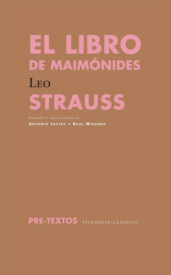 LIBRO DE MAIMÓNIDES, EL | 9788415297956 | STRAUSS, LEO | Llibreria L'Illa - Llibreria Online de Mollet - Comprar llibres online