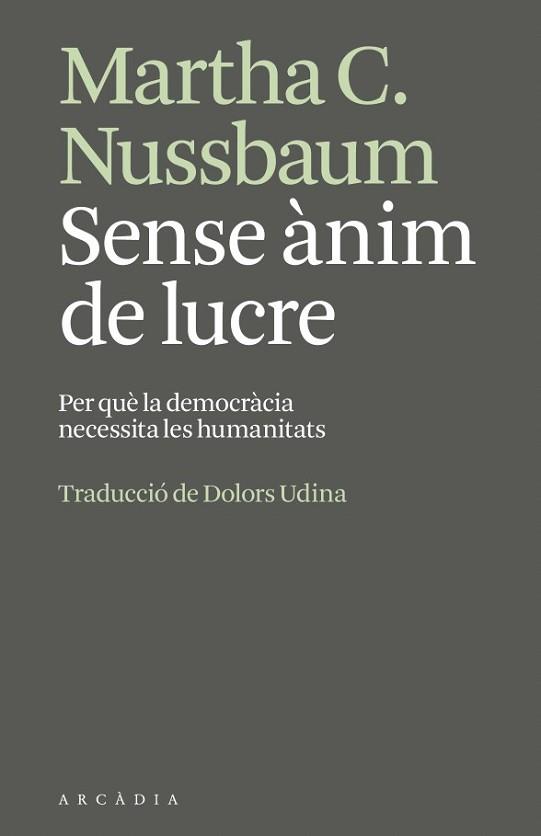 SENSE ÀNIM DE LUCRE | 9791399136951 | NUSSBAUM, MARTHA | Llibreria L'Illa - Llibreria Online de Mollet - Comprar llibres online