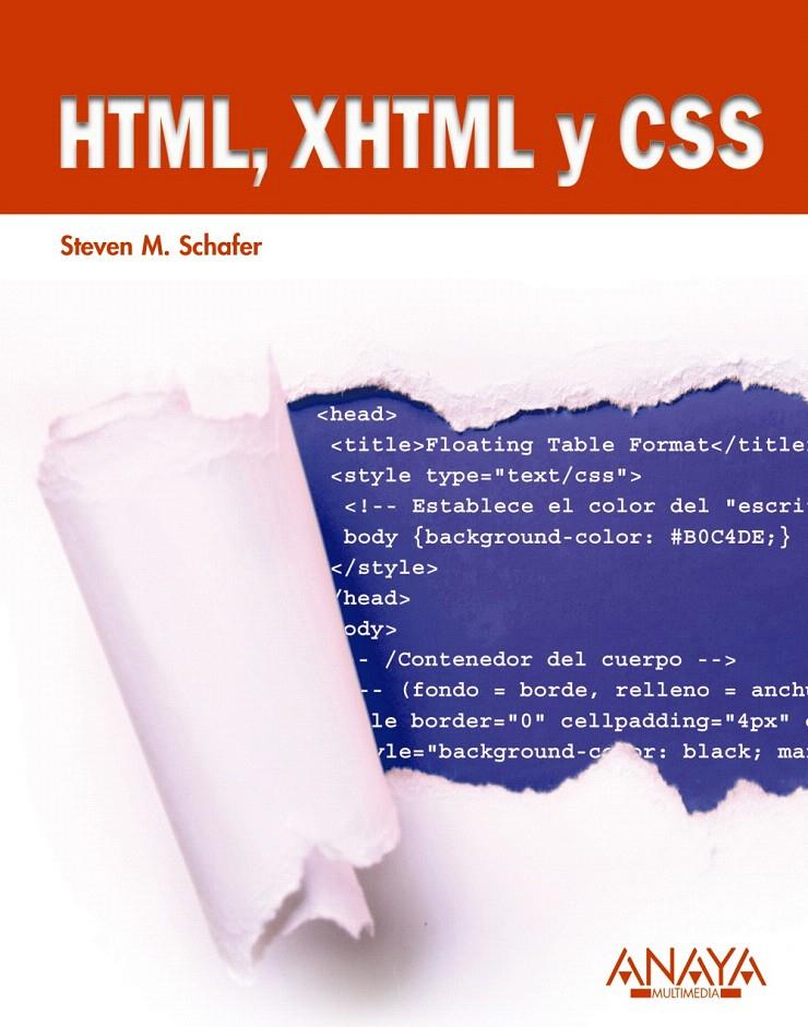 HTML XHTML Y CSS | 9788441527676 | SCHAFER, STEVEN M.