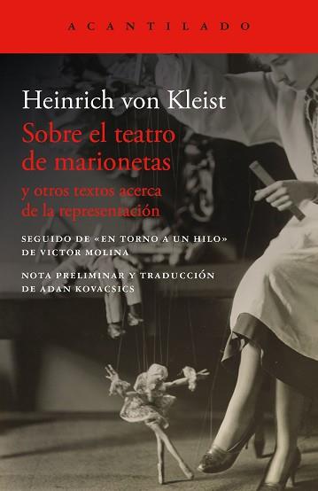 SOBRE EL TEATRO DE MARIONETAS | 9788419958648 | VON KLEIST, HEINRICH | Llibreria L'Illa - Llibreria Online de Mollet - Comprar llibres online