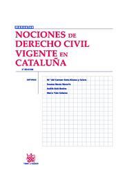 NOCIONES DE DERECHO CIVIL VIGENTE EN CATALUÑA | 9788498763072 | Mª DEL CARMEN GETE-ALONSO Y CALERA/SUSANA NAVAS NA