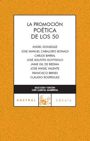 PROMOCIÓN POÉTICA DE LOS 50, LA | 9788467023305 | VV.AA. | Llibreria L'Illa - Llibreria Online de Mollet - Comprar llibres online