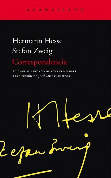 CORRESPONDENCIA | 9788496834958 | HESSE, HERMANN / STEFAN ZWEIG