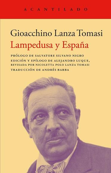 LAMPEDUSA Y ESPAÑA | 9788419958891 | LAMZA TOMASI, GIOACCHINO | Llibreria L'Illa - Llibreria Online de Mollet - Comprar llibres online