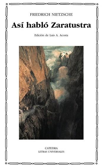 ASI HABLO ZARATUSTRA | 9788437625027 | NIETZSCHE, FRIEDRICH | Llibreria L'Illa - Llibreria Online de Mollet - Comprar llibres online