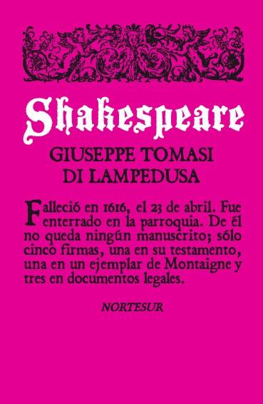 SHAKESPEARE | 9788493683498 | TOMASI DI LAMPEDUSA, GIUSEPPE | Llibreria L'Illa - Llibreria Online de Mollet - Comprar llibres online
