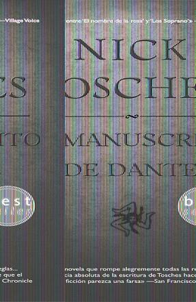 MANUSCRITO DE DANTE, EL | 9788498003932 | TOSCHES, NICK | Llibreria L'Illa - Llibreria Online de Mollet - Comprar llibres online