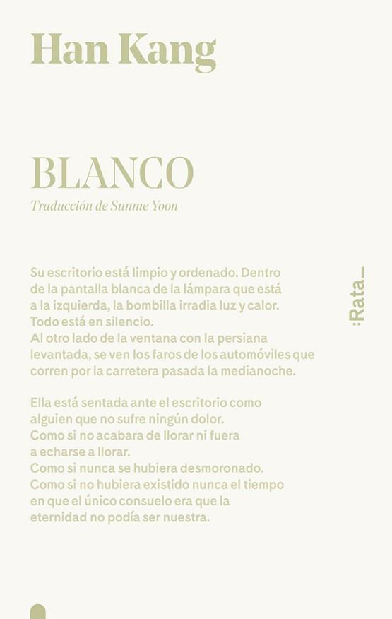 BLANCO | 9788416738519 | KANG, HAN | Llibreria L'Illa - Llibreria Online de Mollet - Comprar llibres online