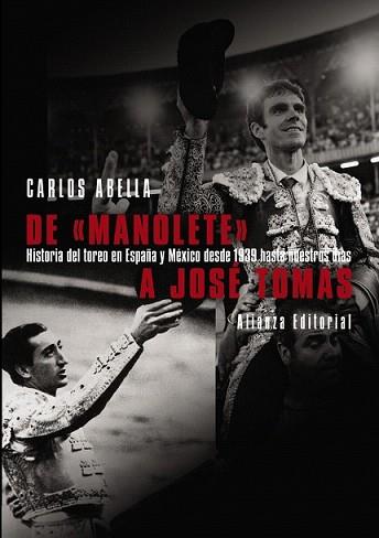 DE MANOLETE A JOSE TOMAS | 9788420693590 | ABELLA MARTIN, CARLOS (1947- )