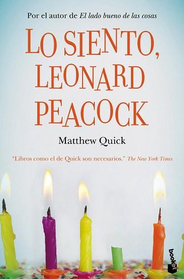 LO SIENTO LEONARD PEACOCK | 9788467041330 | QUICK, MATTHEW 