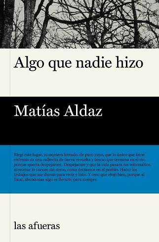 ALGO QUE NADIE HIZO | 9791399131116 | ALDAZ, MATÍAS