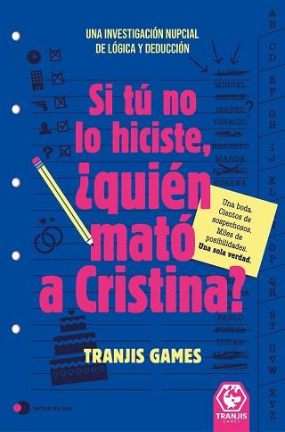 SI TÚ NO LO HICISTE QUIÉN MATÓ A CRISTINA? | 9791388279249 | TRANJIS GAMES | Llibreria L'Illa - Llibreria Online de Mollet - Comprar llibres online