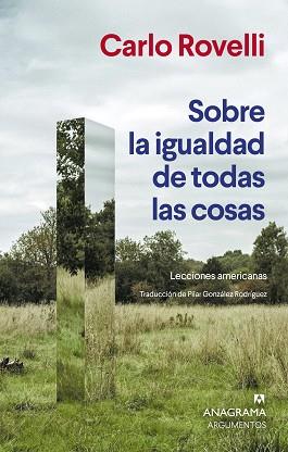 SOBRE LA IGUALDAD DE TODAS LAS COSAS | 9788433951007 | ROVELLI, CARLO | Llibreria L'Illa - Llibreria Online de Mollet - Comprar llibres online