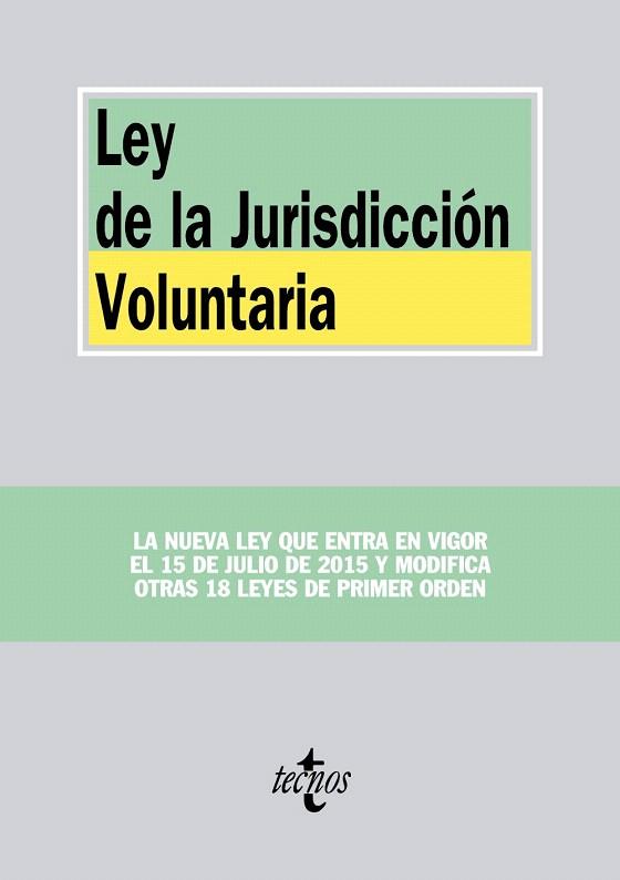 LEY DE LA JURISDICCIÓN VOLUNTARIA | 9788430967315 | EDITORIAL TECNOS