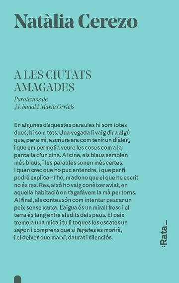A LES CIUTATS AMAGADES | 9788416738403 | CEREZO, NATÀLIA