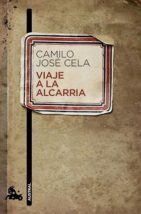VIAJE A LA ALCARRIA | 9788423342372 | JOSE CELA, CAMILO