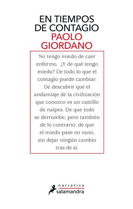 EN TIEMPOS DE CONTAGIO | 9788418107542 | GIORDANO, PAOLO | Llibreria L'Illa - Llibreria Online de Mollet - Comprar llibres online