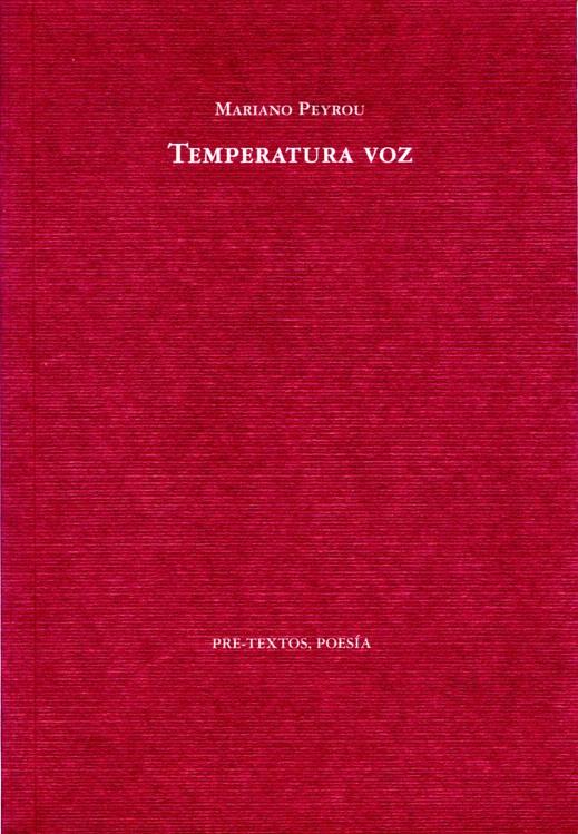 TEMPERATURA VOZ | 9788492913282 | PEYROU, MARIANO