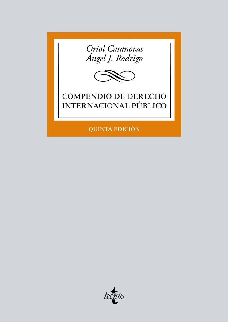 COMPENDIO DE DERECHO INTERNACIONAL PÚBLICO | 9788430969838 | CASANOVAS, ORIOL/RODRIGO, ÁNGEL J. | Llibreria L'Illa - Llibreria Online de Mollet - Comprar llibres online