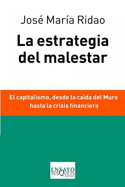ESTRATEGIA DEL MALESTAR, LA | 9788483838037 | RIDAO, JOSÉ MARÍA  | Llibreria L'Illa - Llibreria Online de Mollet - Comprar llibres online