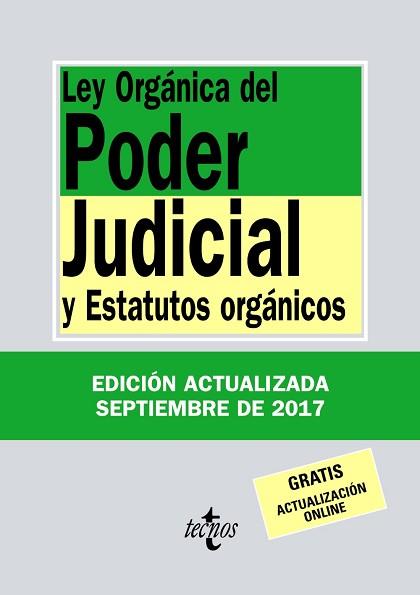 LEY ORGÁNICA DEL PODER JUDICIAL | 9788430971831 | EDITORIAL TECNOS