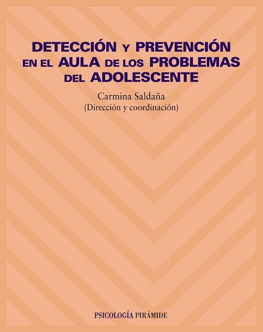 DETECCION Y PREVENCION EN EL AULA DE LOS PROBLEMAS... | 9788436816013 | SALDAÑA, CARMINA | Llibreria L'Illa - Llibreria Online de Mollet - Comprar llibres online